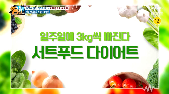 서트푸드 다이어트 식단