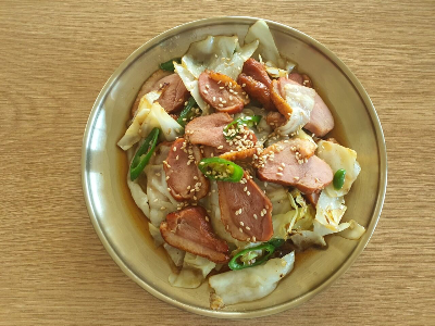 오리훈제볶음
