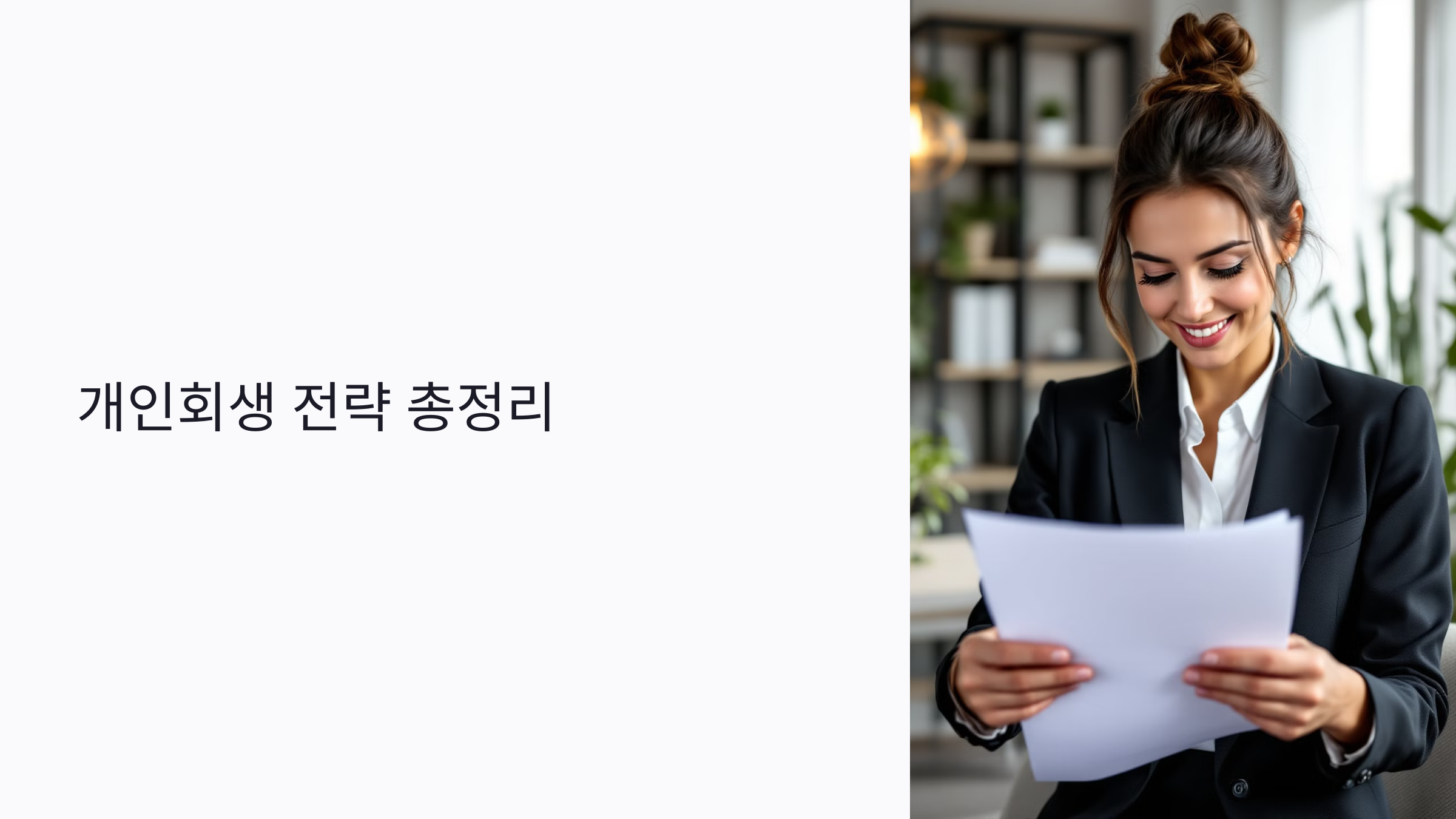 개인회생 전략 총정리: 무료 신청부터 변호사 없이 성공하는 방법까지