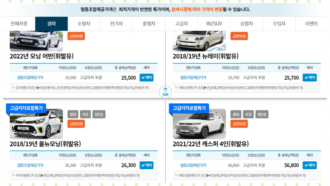 제주도렌트카협동조합