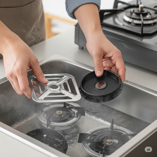 뜨거운 물과 주방세제 활용법 이미지