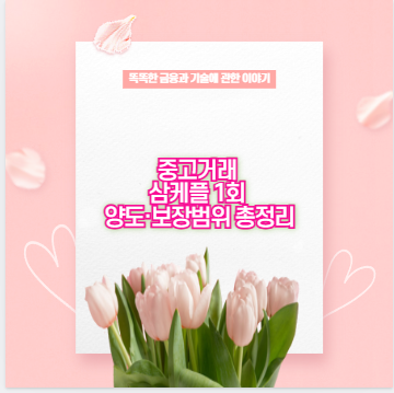 중고거래 삼케플 1회 양도&middot;보장범위 총정리