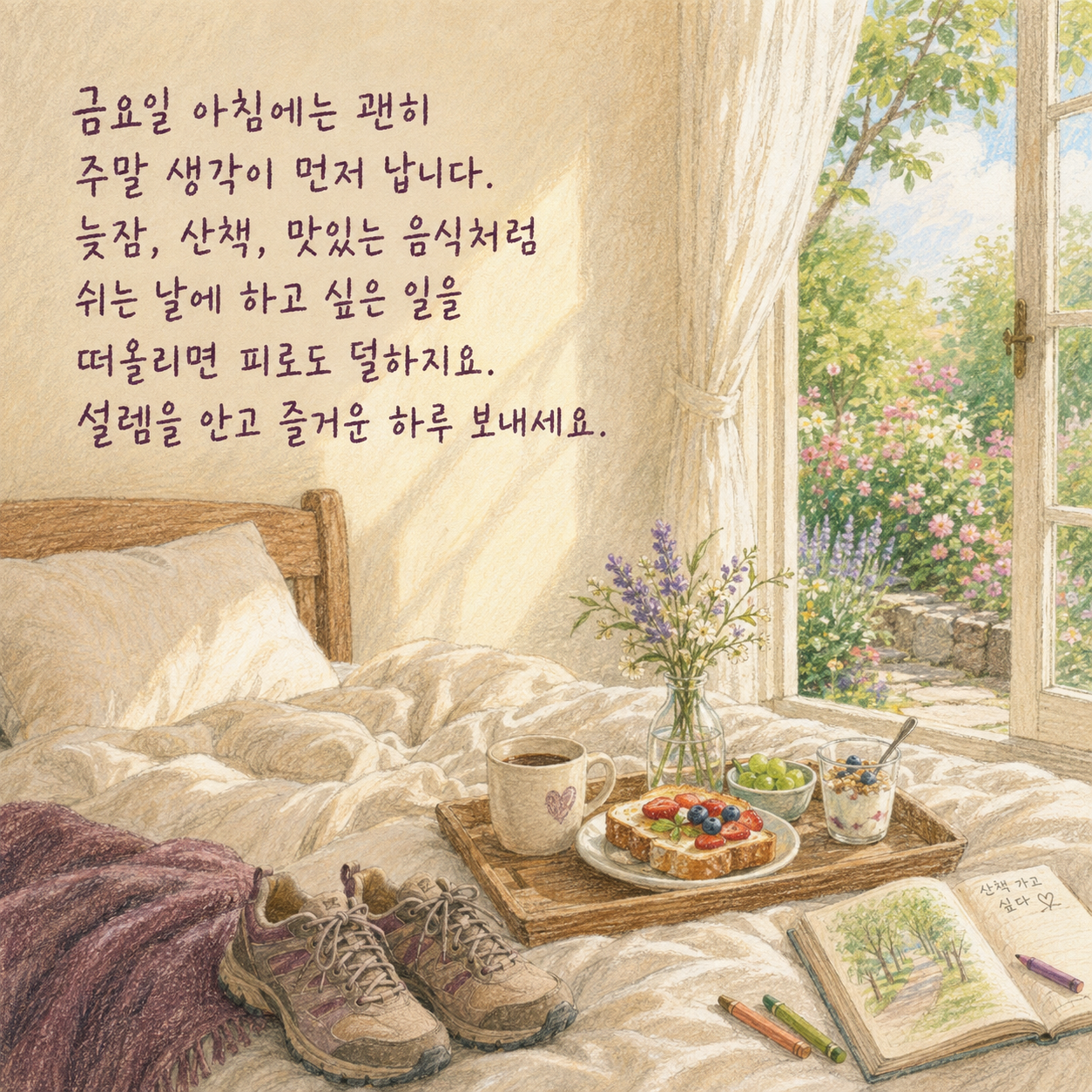 금요일 아침 인사말 이미지 문구 모음 기본 좋은 글귀