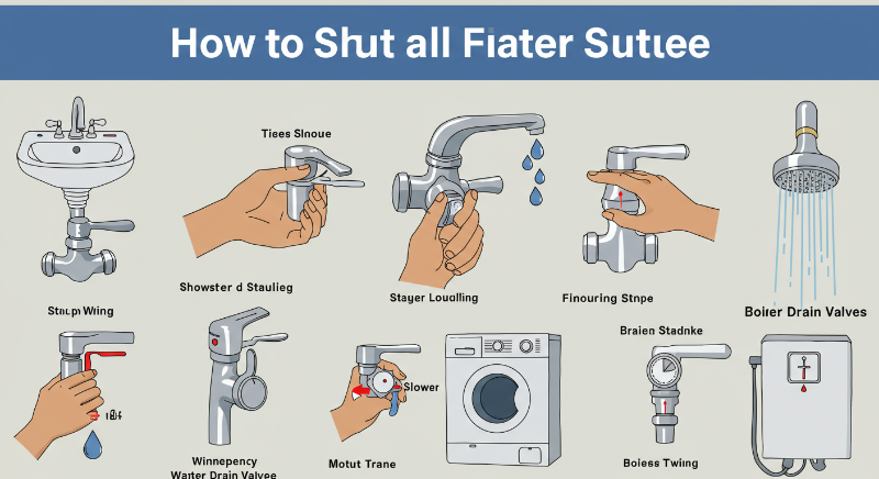 모든 수도꼭지 잠그기