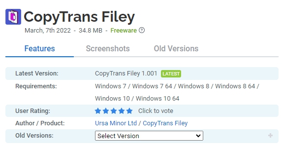 CopyTrans-Filey