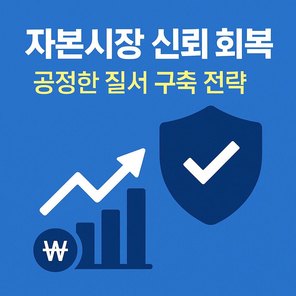 자본시장 신뢰 회복과 공정한 질서 구축 전략을 시각화한 썸네일