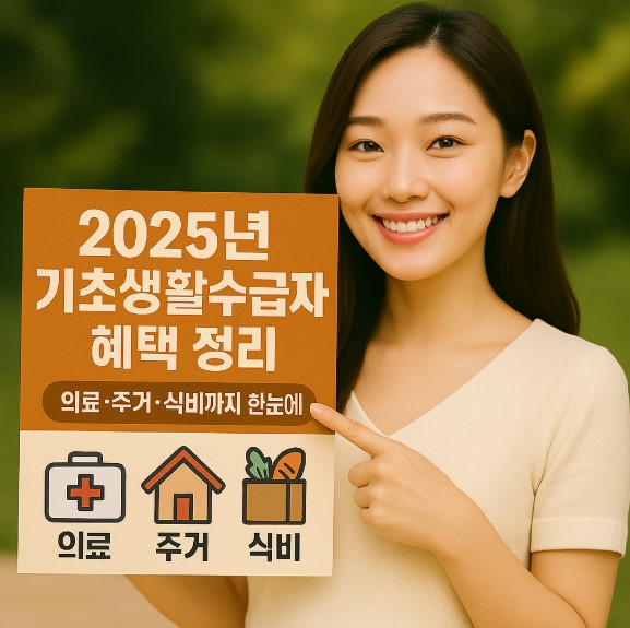 2025년 기초생활수급자 혜택 정리 – 의료·주거·식비 요약 이미지