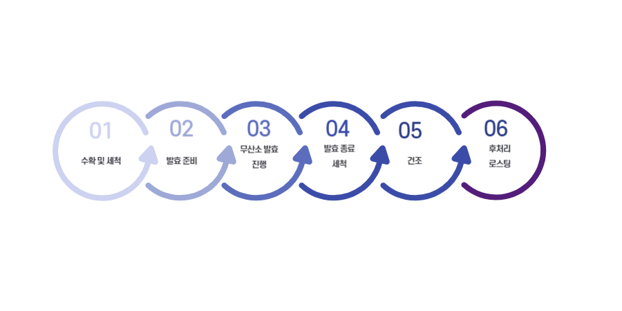 둥근 원 6개 안에 01 부터 06번까지 순서가 들어가 있다.