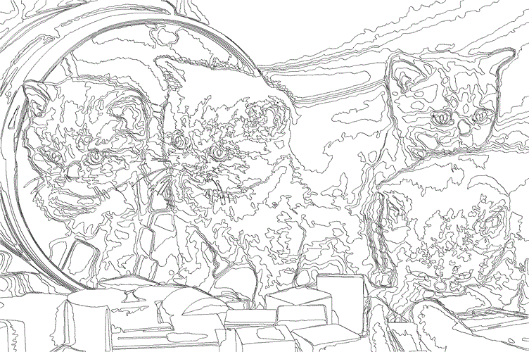 PC-Colored GIF Tiny Kitten Paws