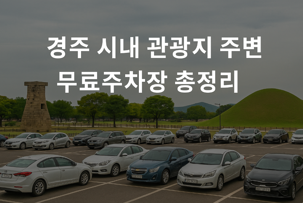 경주 시내 관광지 주변 무료주차장 이것만 알면 끝