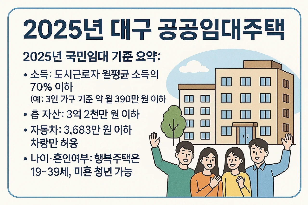 2025년 대구 공공임대주택 신청방법