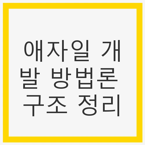 애자일 개발 방법론