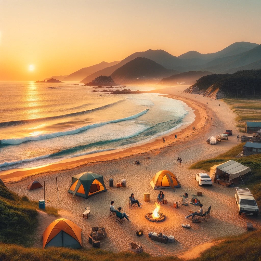 힐링여행 바다캠핑