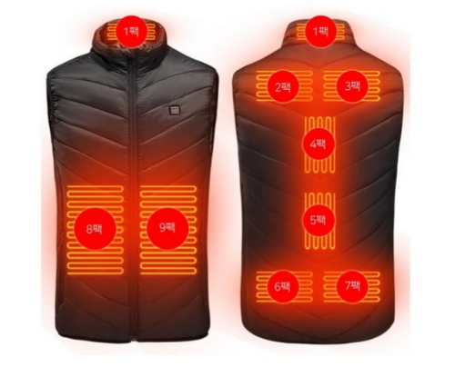 에쉬울프 발열조끼 발열팩 갯수