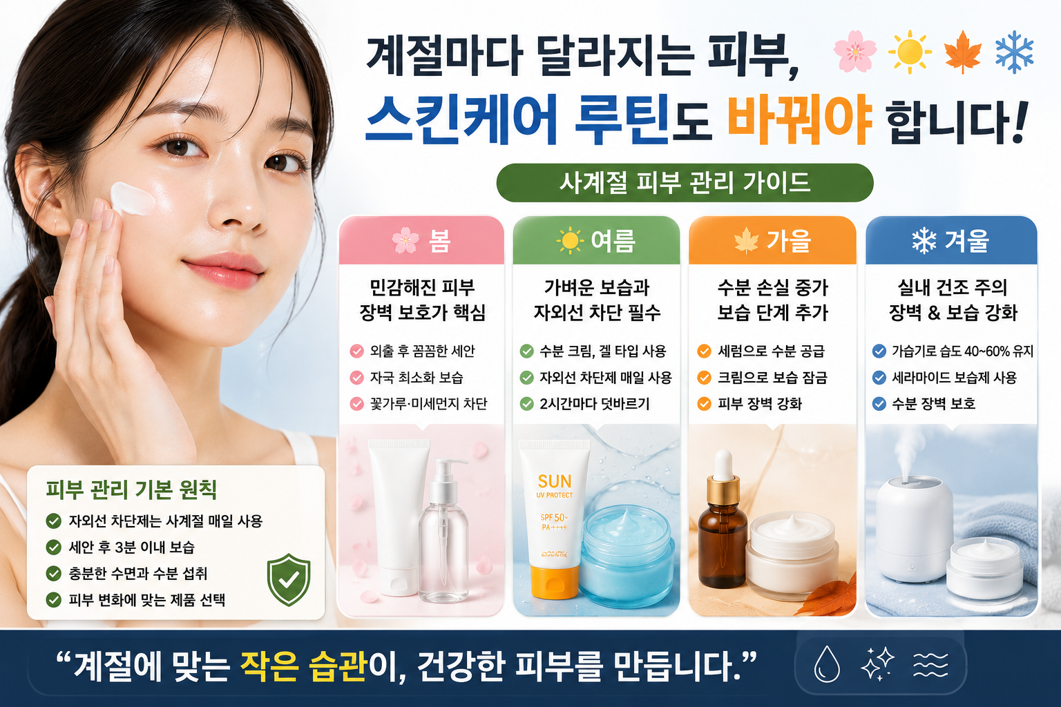 계절별 피부 관리 가이드