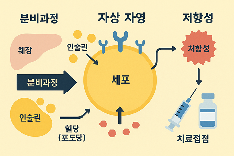 인슐린 작용원리 (분비과정, 저항성, 치료접점)