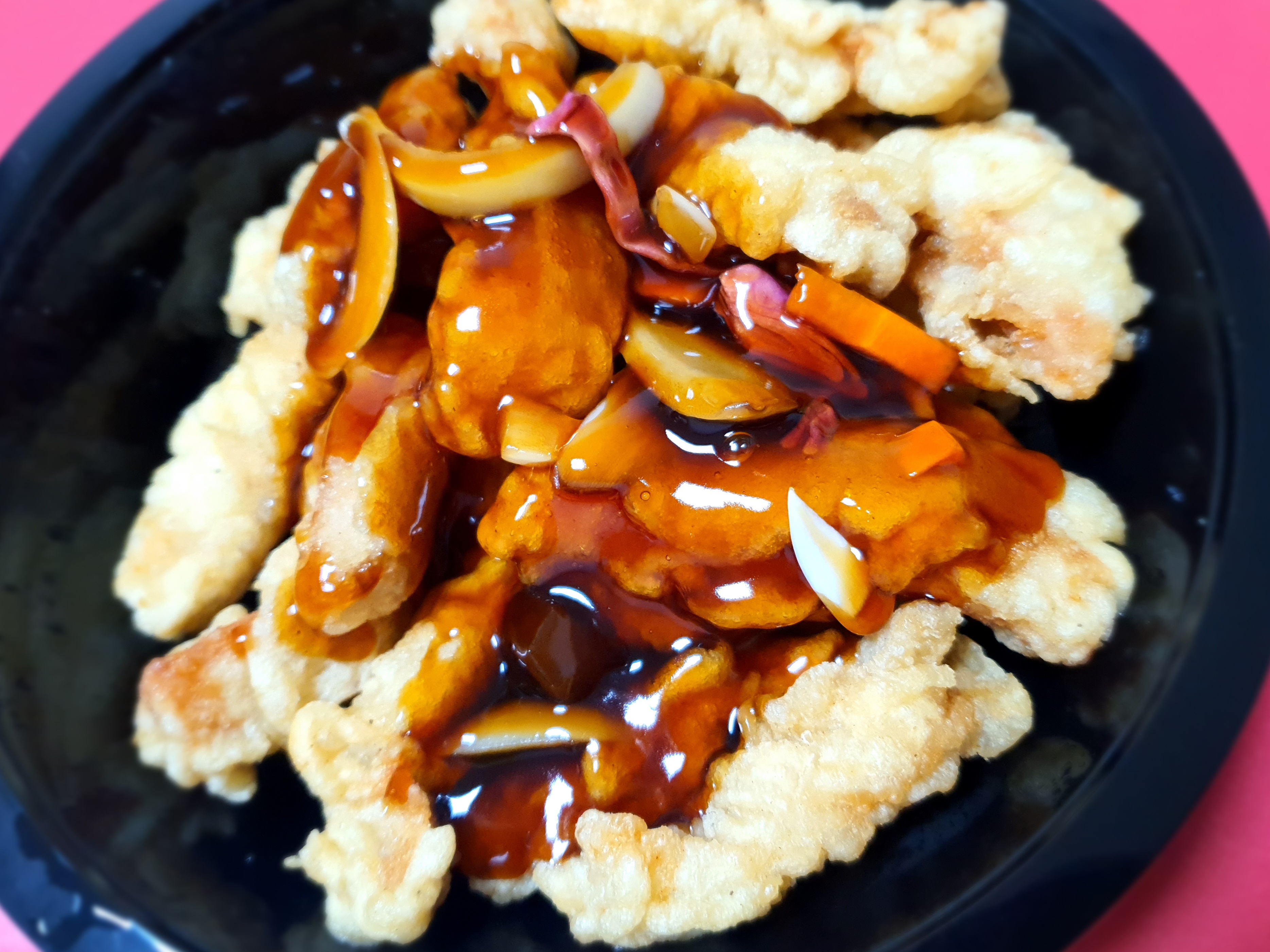 탕수육이-바삭했습니다.