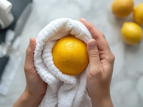 유자 물기 제거