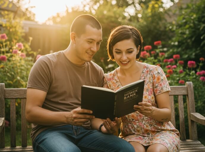 은행 창구 청약 신청 상담 장면