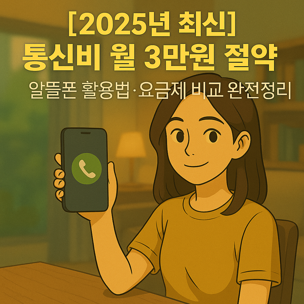 [2025년 최신] 통신비 월 3만원 절약 ｜ 알뜰폰 활용법&middot;요금제 비교 완전정리