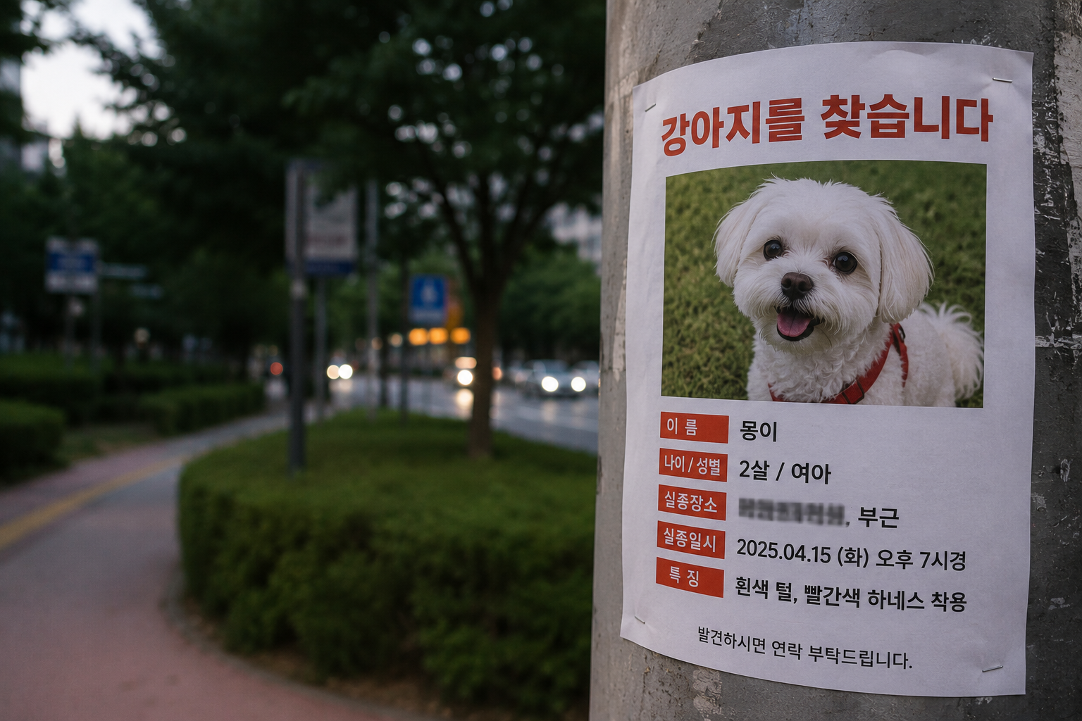 강아지 실종