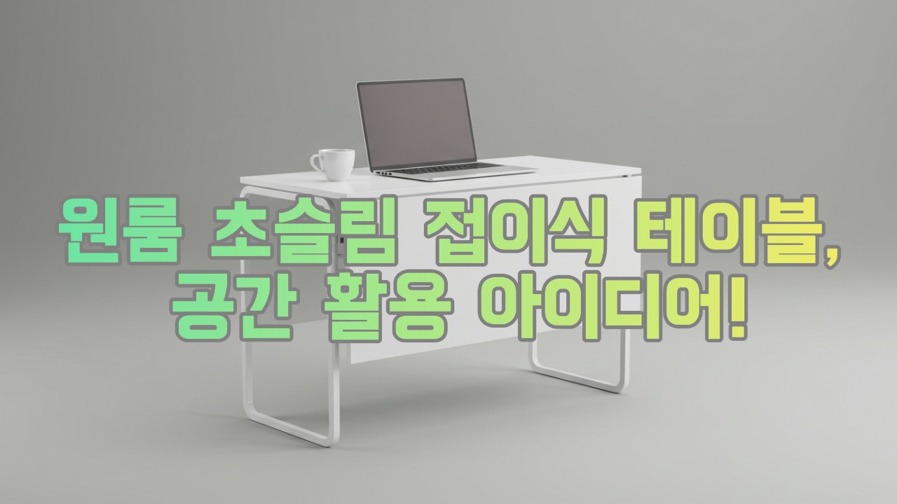 원룸 초슬림 접이식 테이블, 공간 활용 아이디어