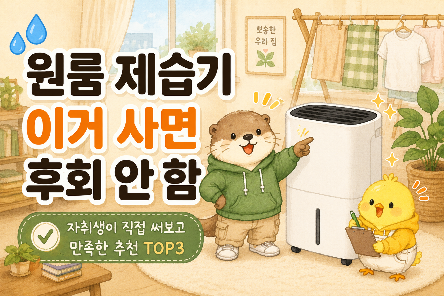 원룸 제습기 추천 TOP3 자취생 제습기 썸네일