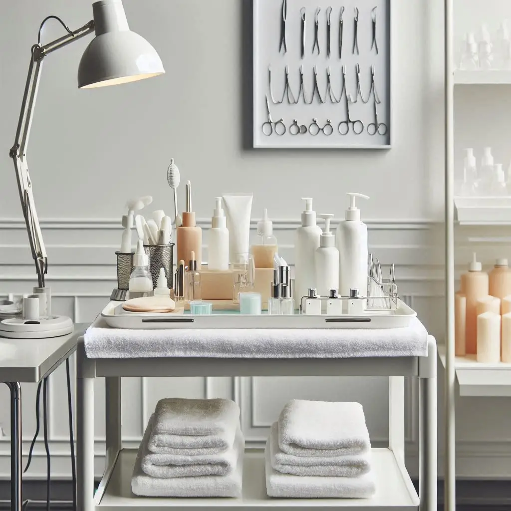 피부,체형관리 샵 배경