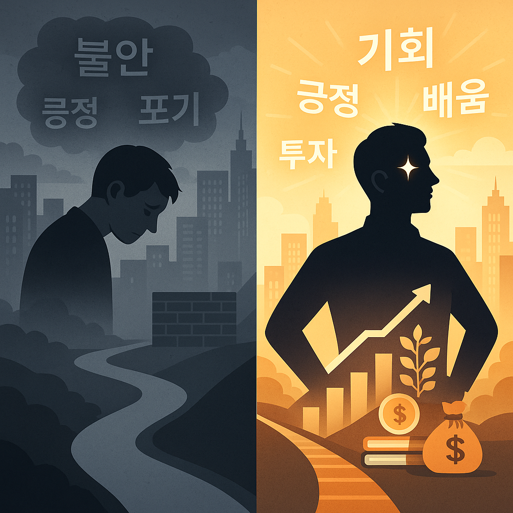 가난을 부르는 생각 vs 부를 만드는 사고방식