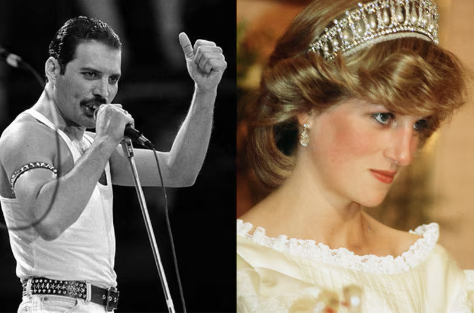 프레디 머큐리와 다이애나 왕세자비