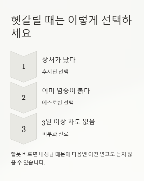 헷갈릴 때는 이렇게 선택하세요