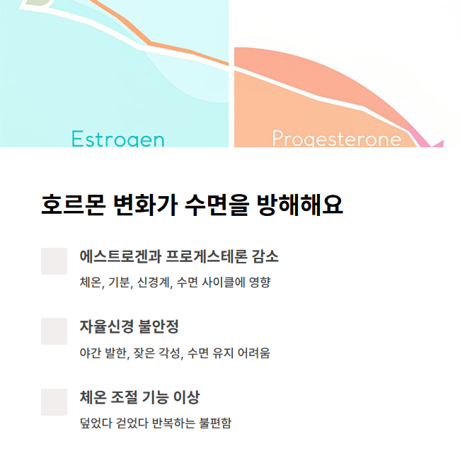 호르몬의 물결이 수면을 흔든다