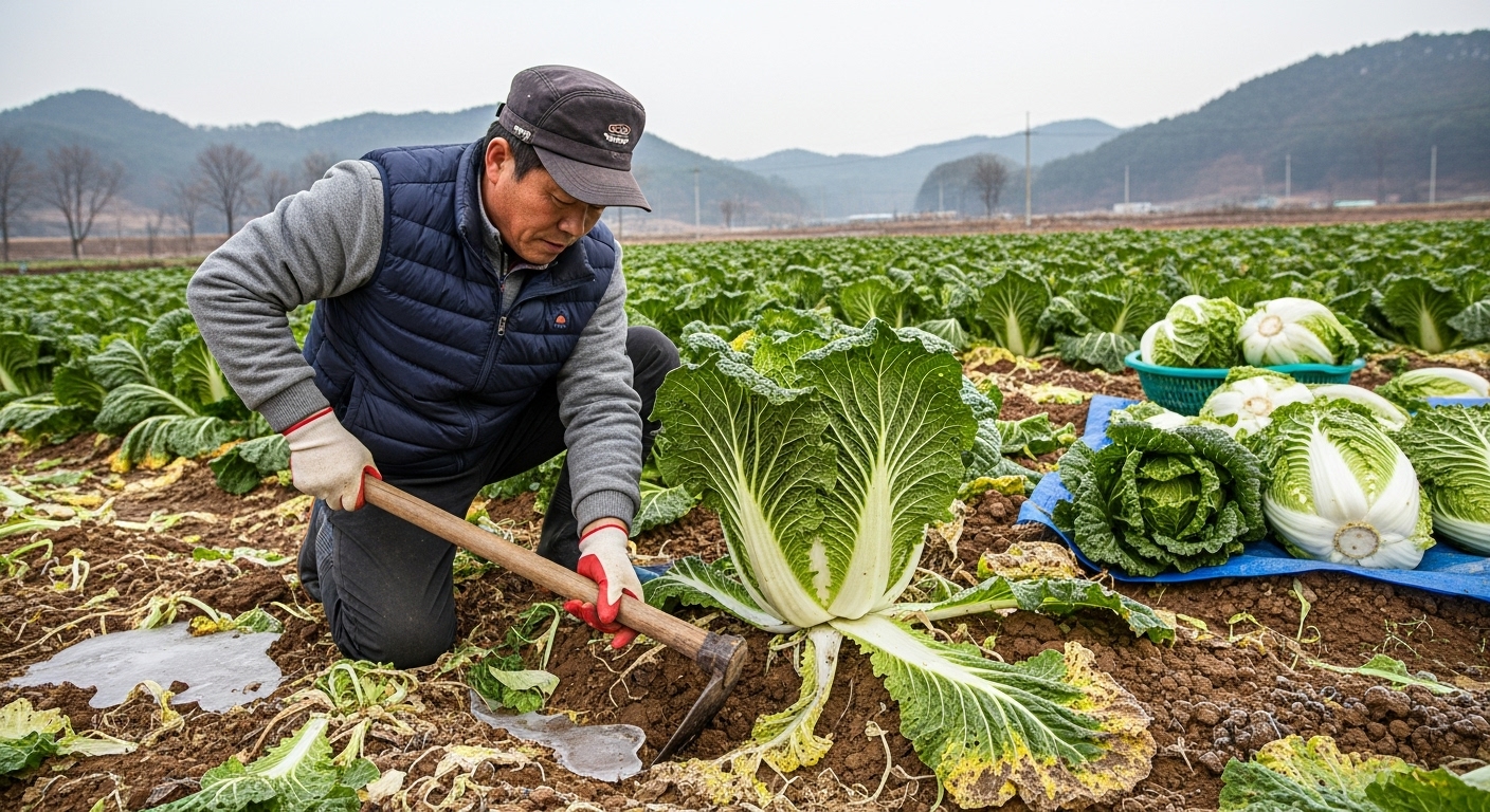 김장 배추 수확 시기