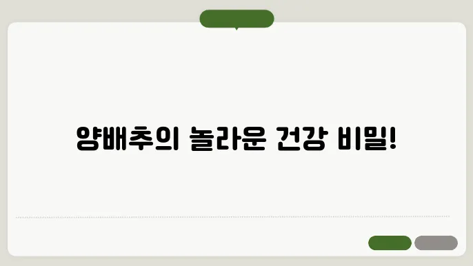 양배추 효능 10가지, 부작용
