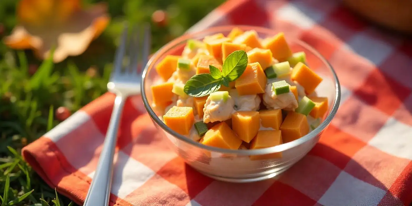 전자레인지로 간편하게 만든 고구마 참치 샐러드