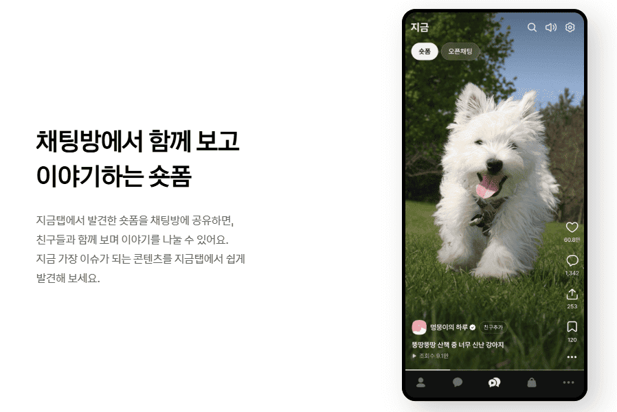카카오톡 숏폼 끄기
