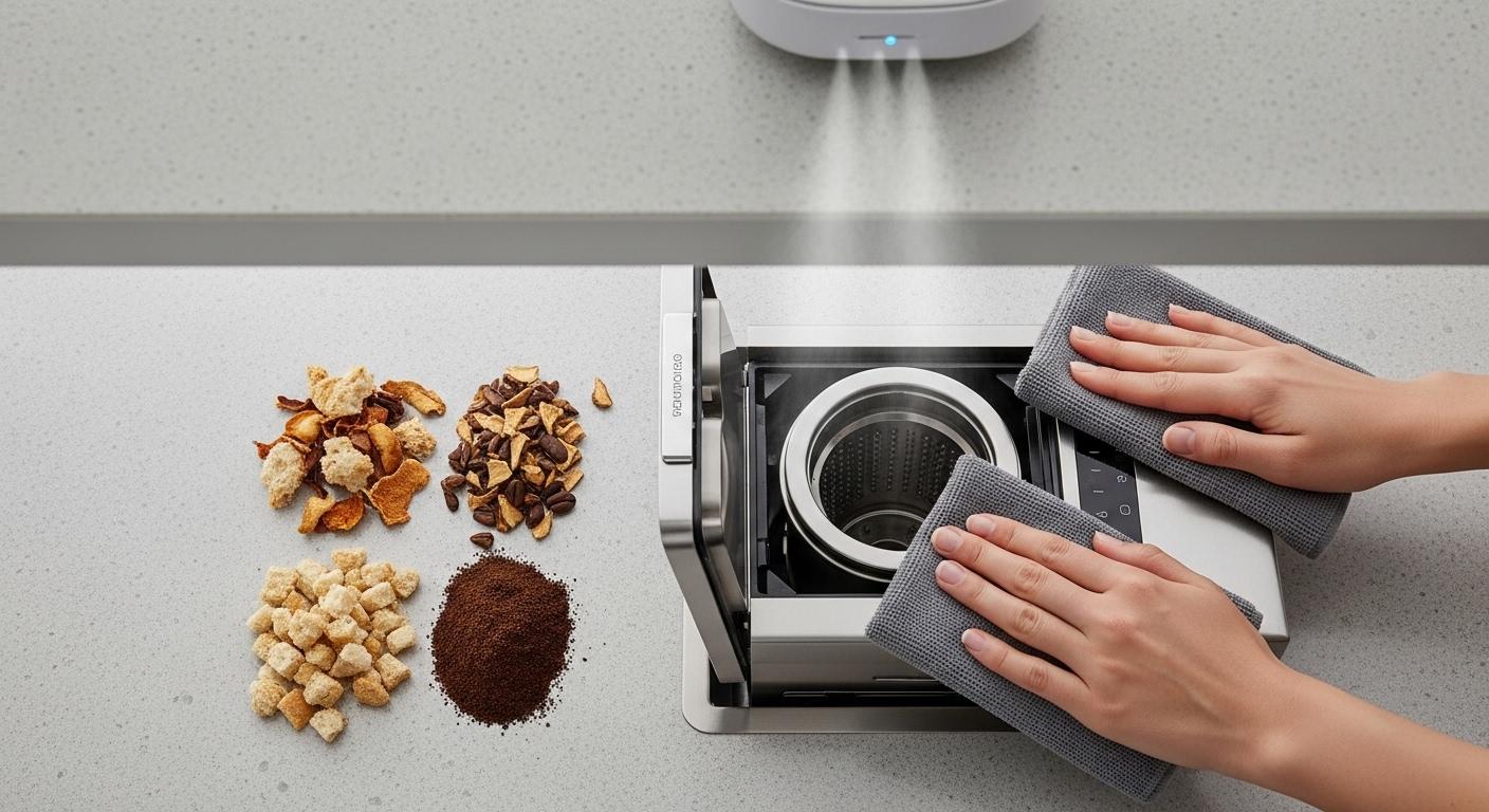 냄새 민감층 건조형 음식물처리기 관리 방법