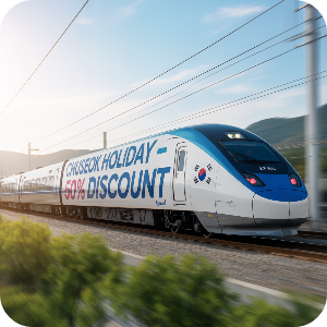 2025 코레일 추석 연휴 열차 반값(50%)할인 이미지