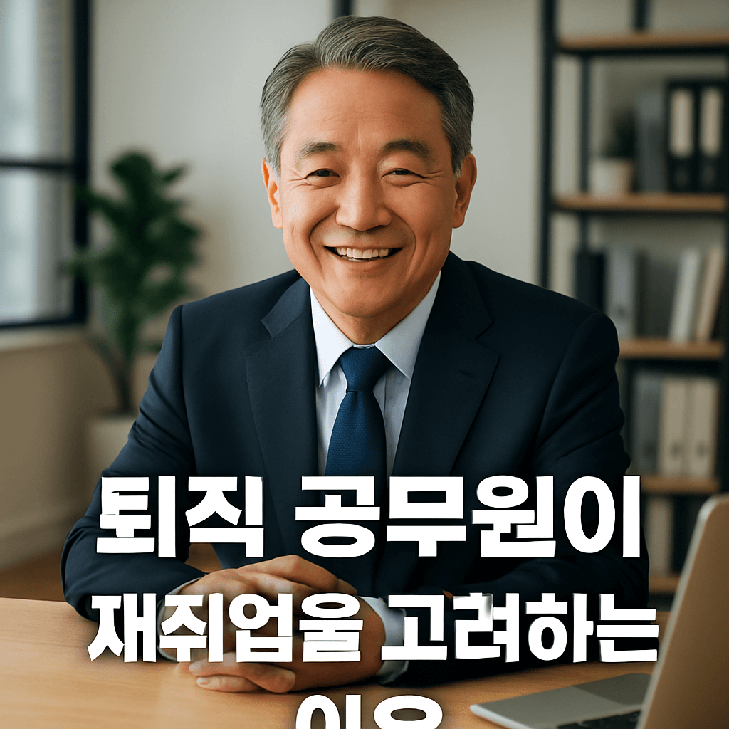 공무원 재취업 고려 이유