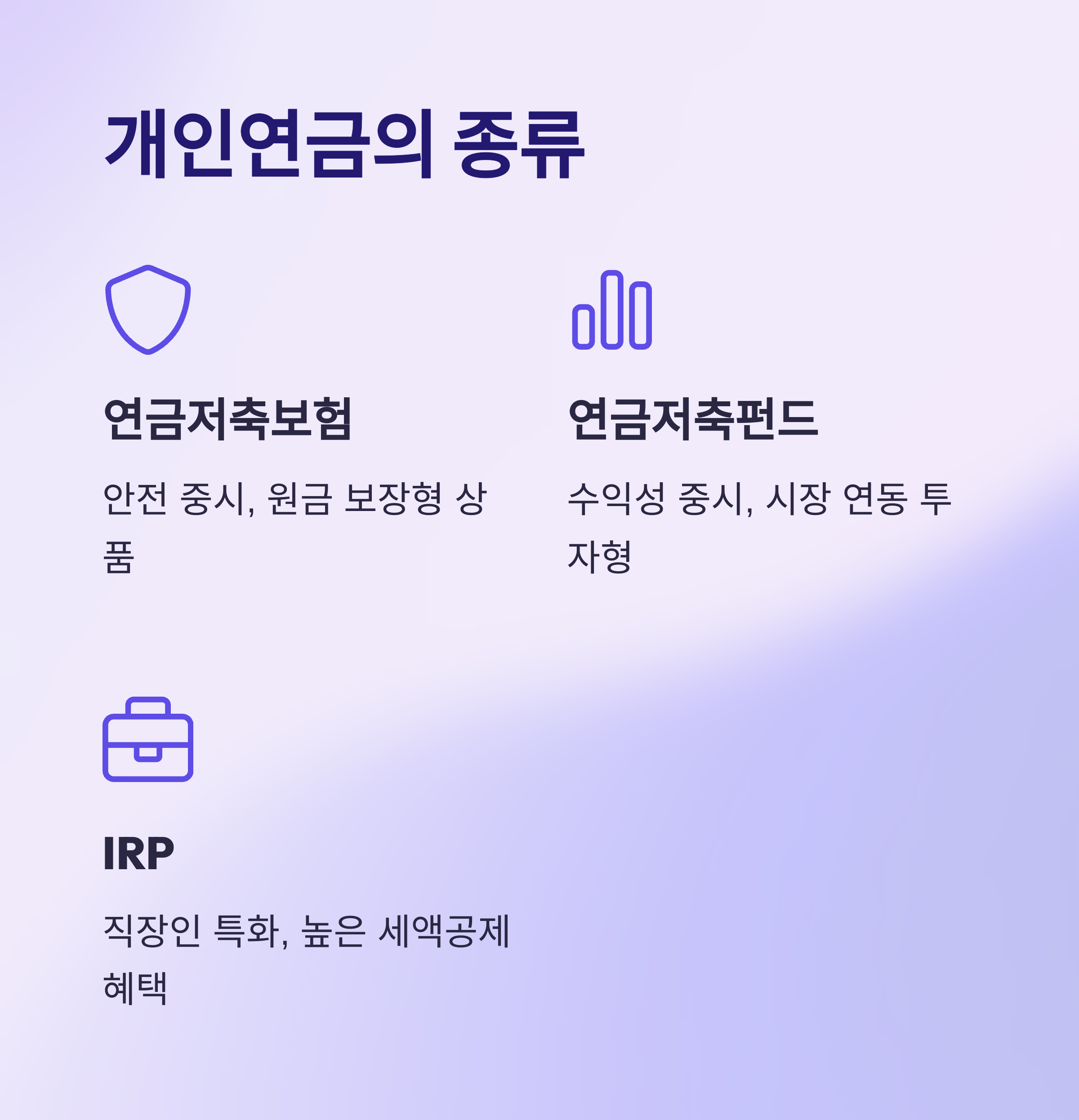 개인연금 추천 TOP5 비교 분석
