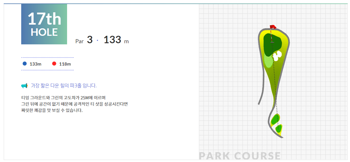 일레븐 컨트리클럽 파크코스 8