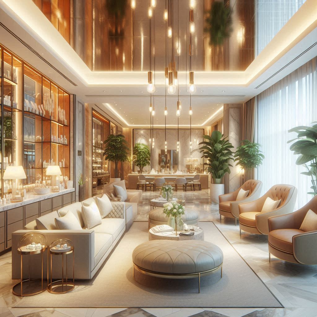 피부,체형관리 샵 배경