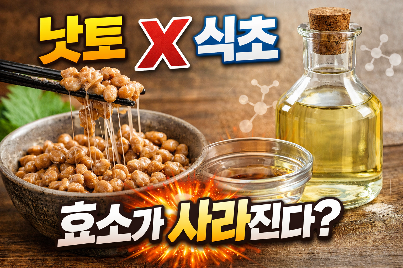 낫토와 식초