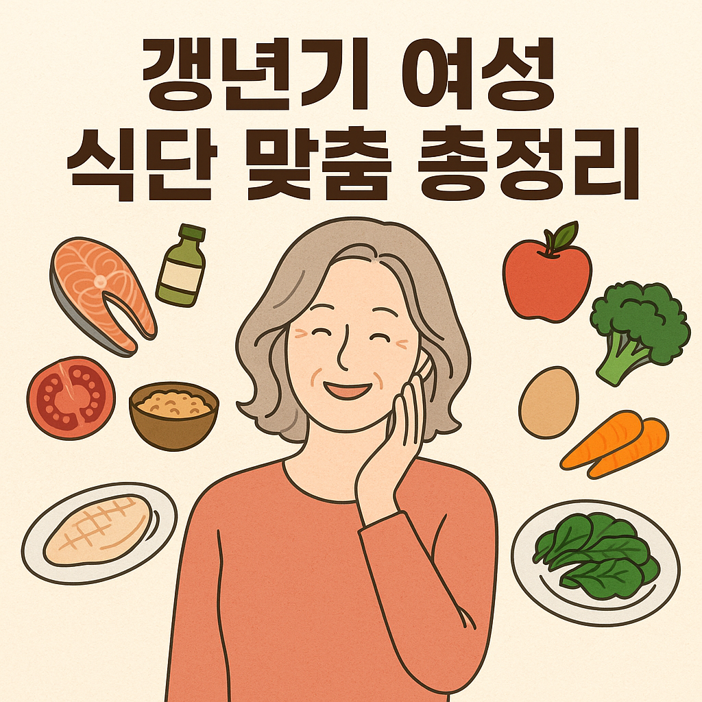 갱년기 여성 식단 맞춤 총정리