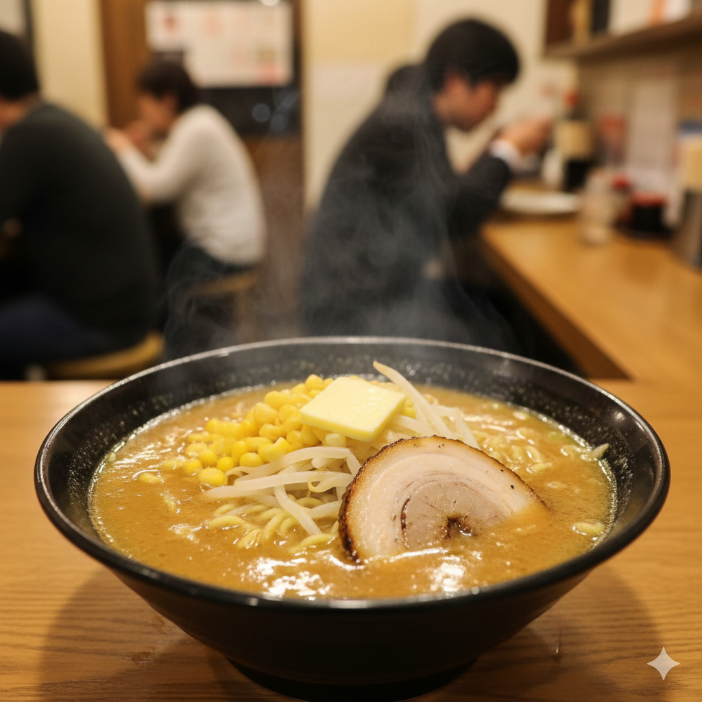 돼지뼈의육수로 만든 구수한 라멘