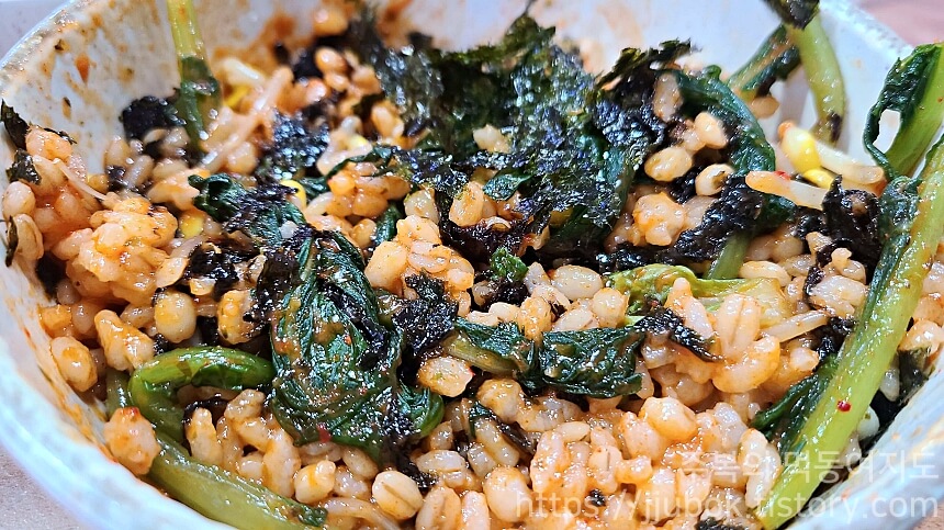 서가네보리밥-바지락칼국수-비빔밥-2