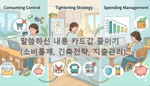 카드값 줄이기 (소비통제, 긴축전략, 지출관리)