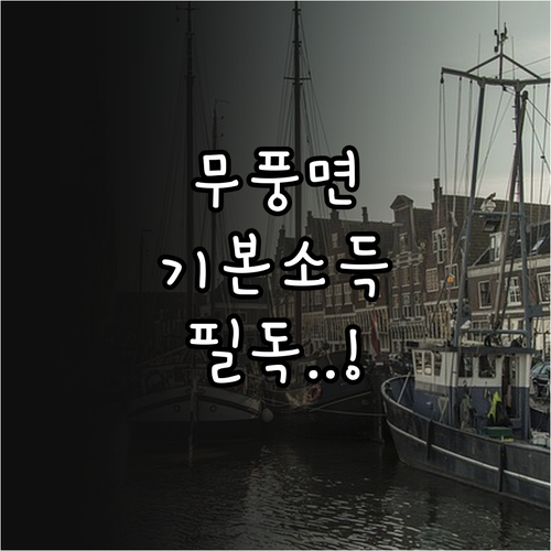 무풍면 기본소득 마을 이장님 접수 및..