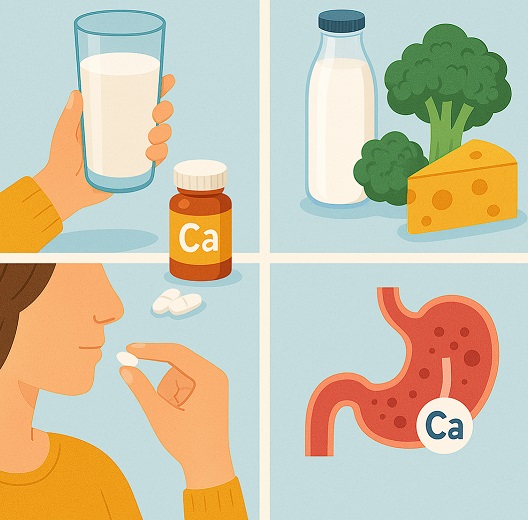 칼슘 섭취법 관련 사진