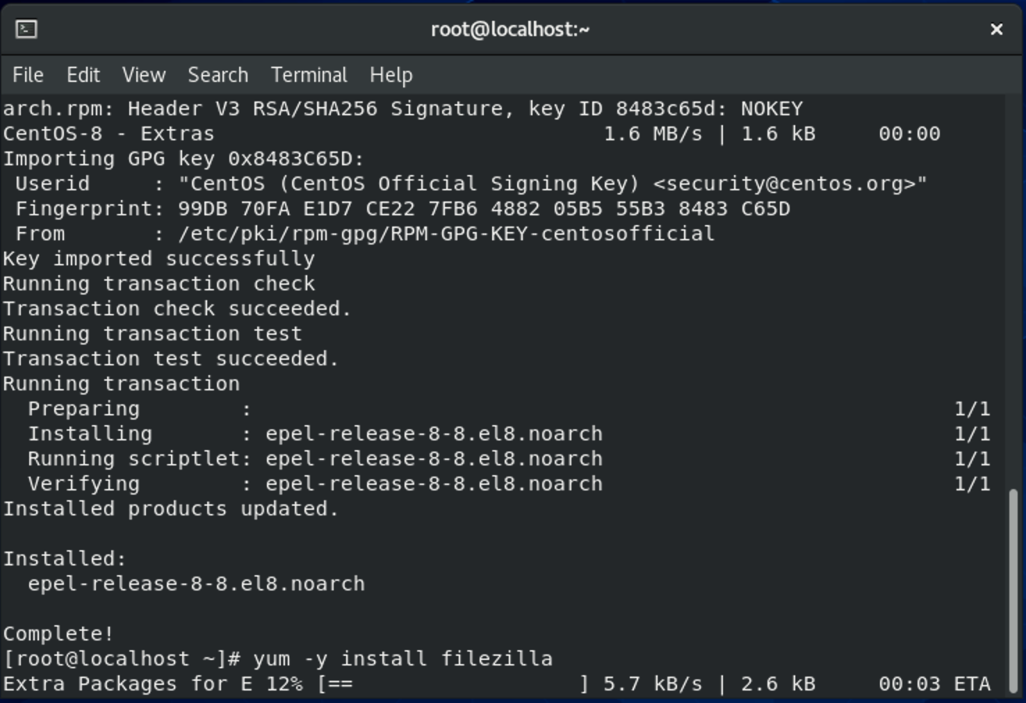 filezilla install